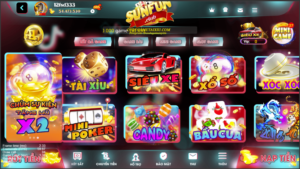 codegametaixiu.com - giao diện zin88