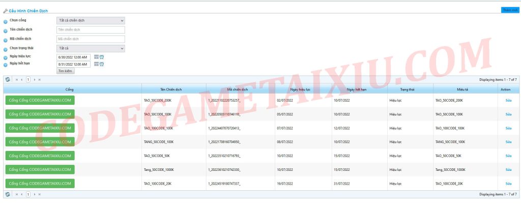 Tạo chiến dịch code tân thủ - gitcode - codegametaixiu.com